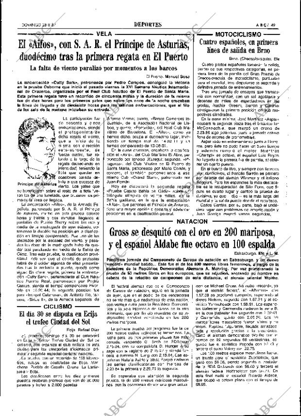 ABC SEVILLA 23-08-1987 página 49