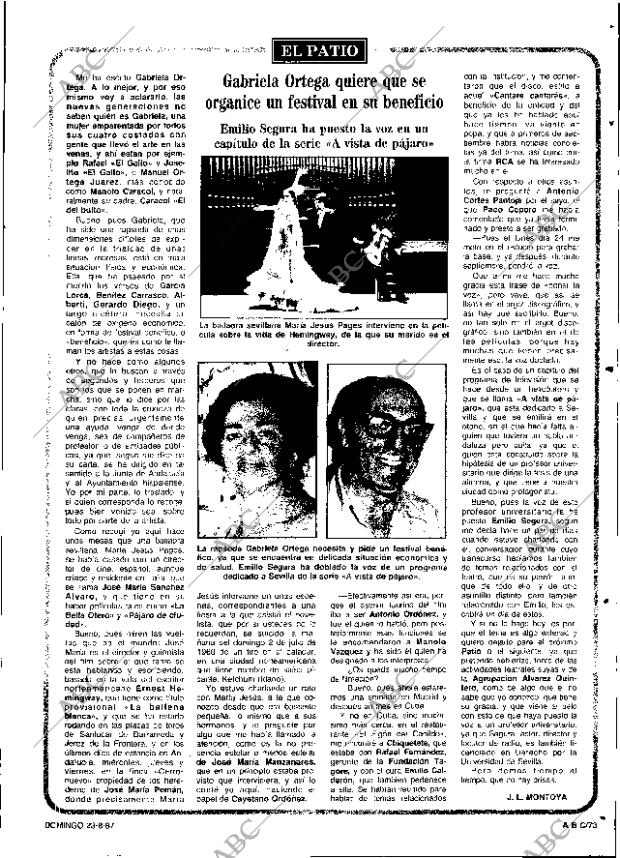 ABC SEVILLA 23-08-1987 página 73