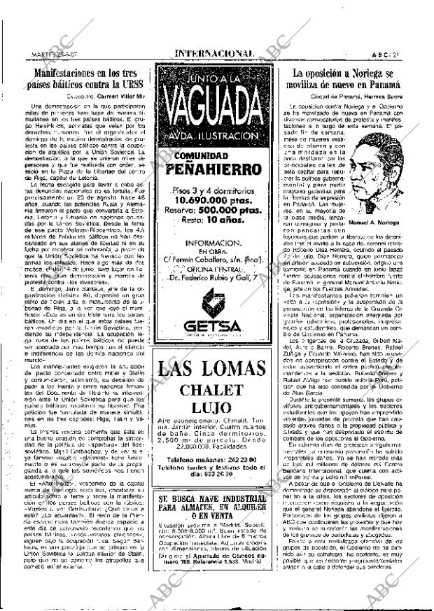 ABC MADRID 25-08-1987 página 21