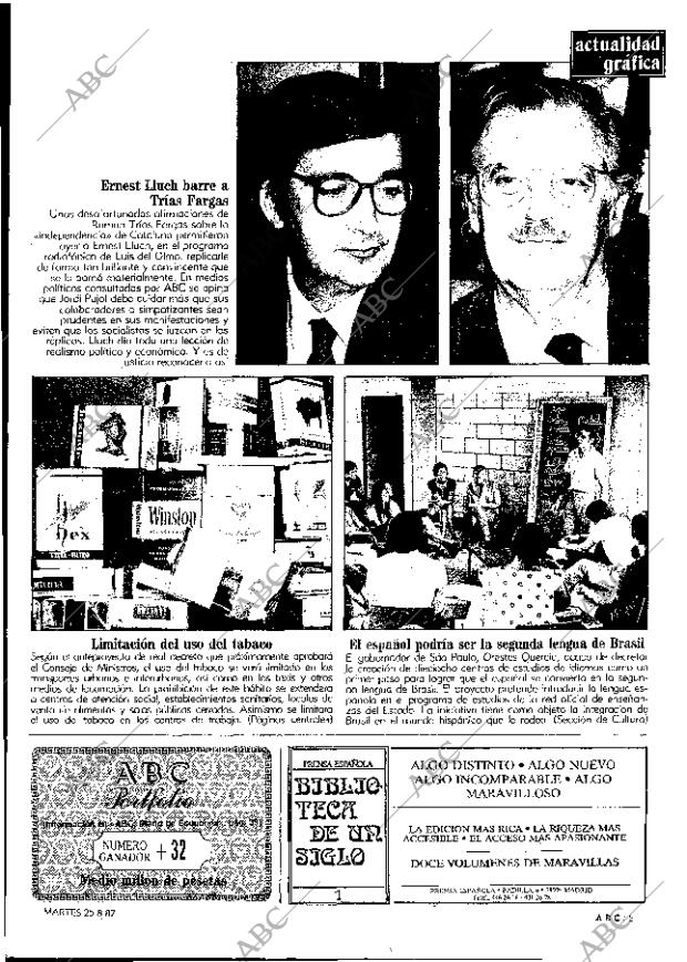 ABC MADRID 25-08-1987 página 5