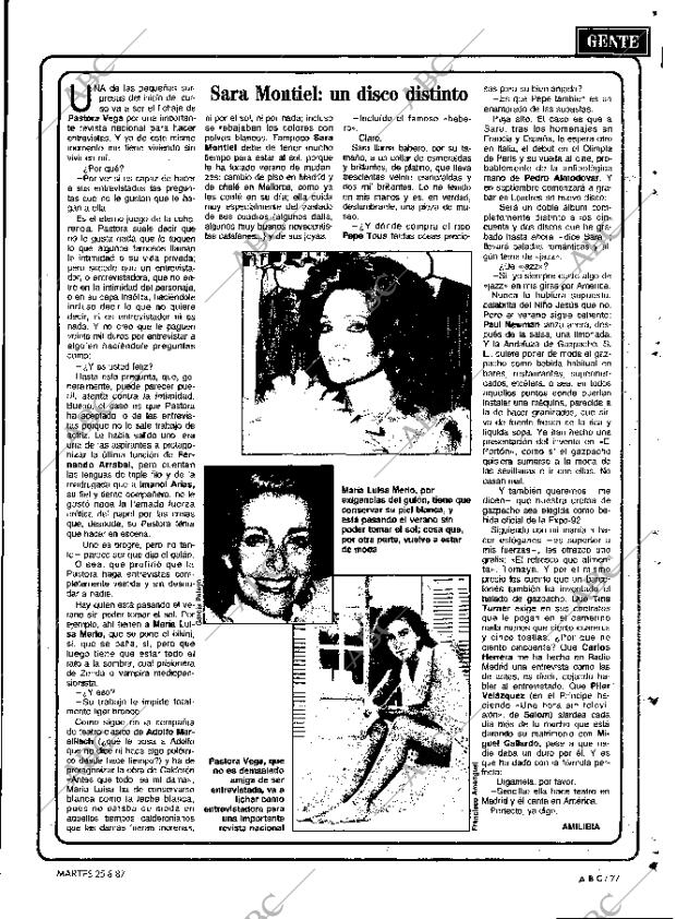 ABC MADRID 25-08-1987 página 77