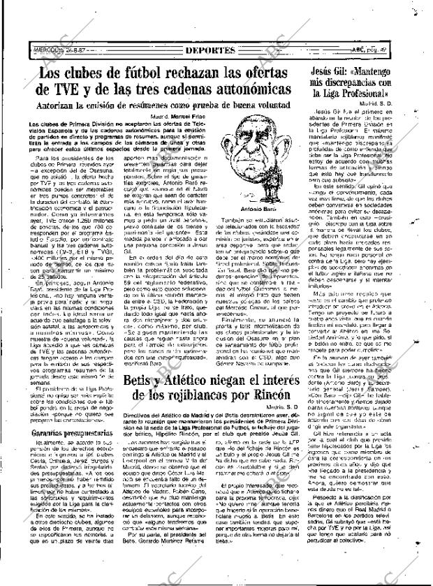 ABC MADRID 26-08-1987 página 49