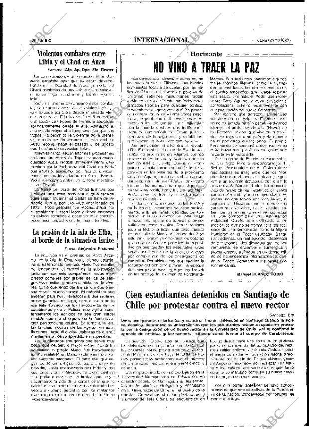 ABC MADRID 29-08-1987 página 20