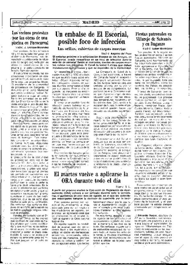ABC MADRID 29-08-1987 página 23