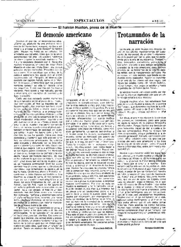 ABC MADRID 29-08-1987 página 63