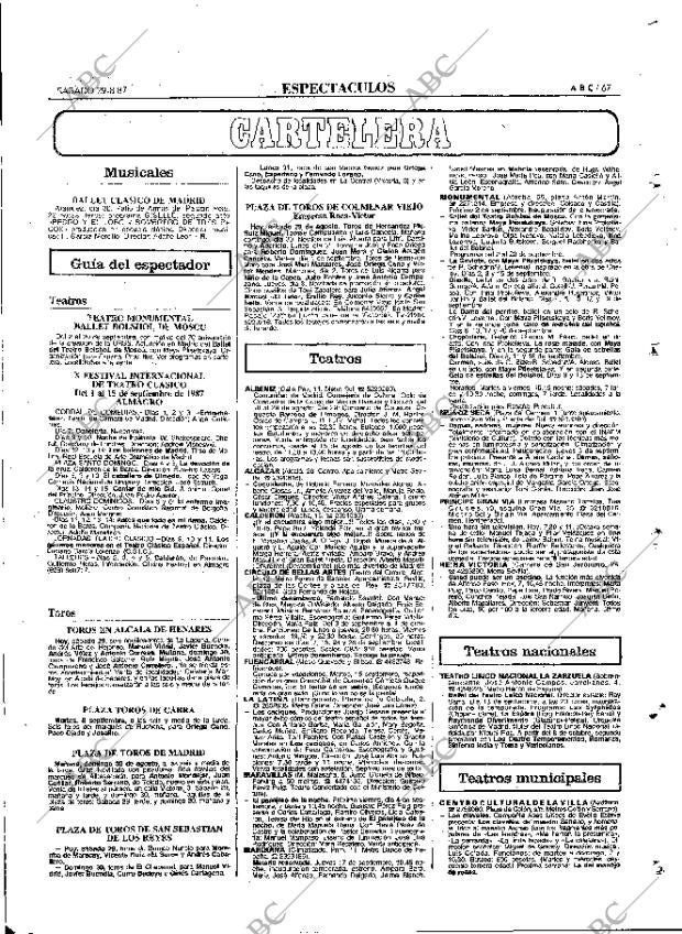 ABC MADRID 29-08-1987 página 67