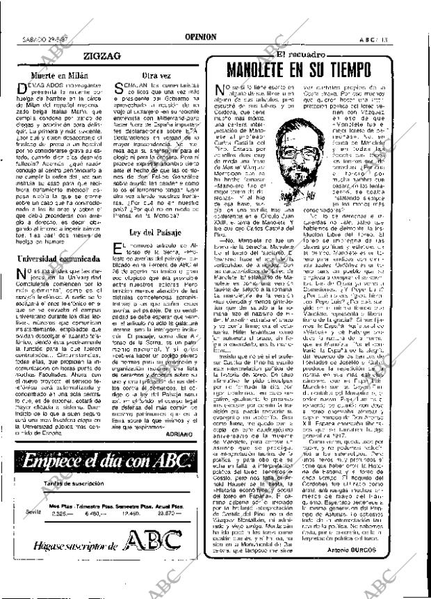 ABC SEVILLA 29-08-1987 página 13