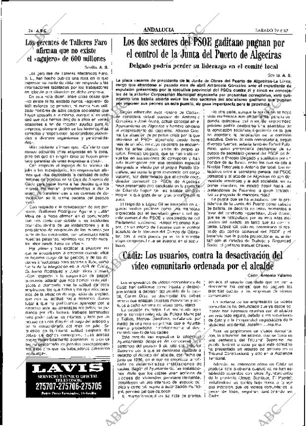 ABC SEVILLA 29-08-1987 página 24