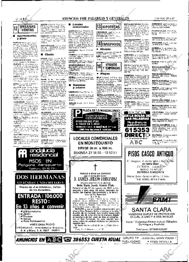 ABC SEVILLA 29-08-1987 página 60