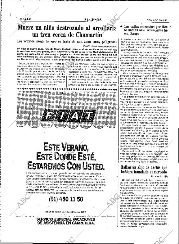 ABC MADRID 30-08-1987 página 36