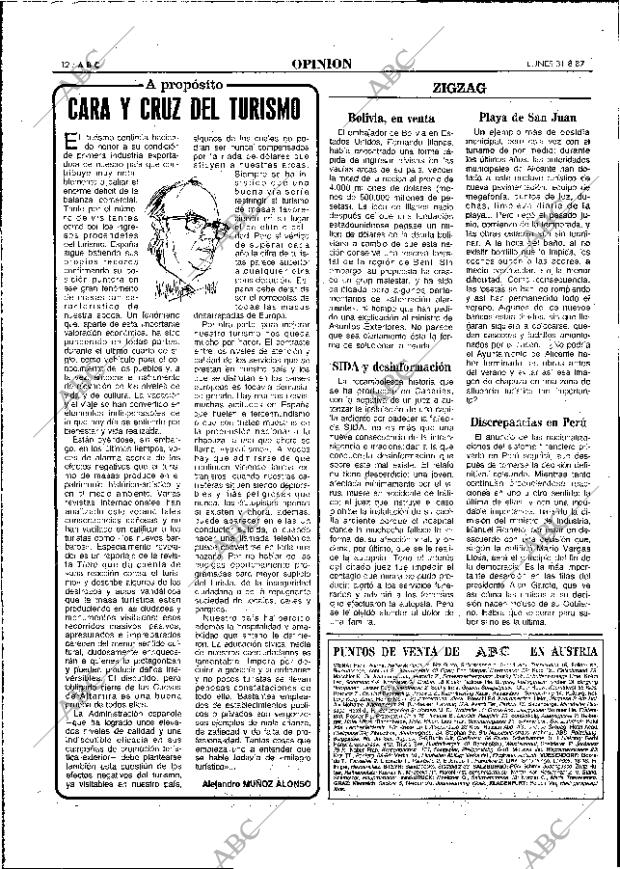 ABC MADRID 31-08-1987 página 12