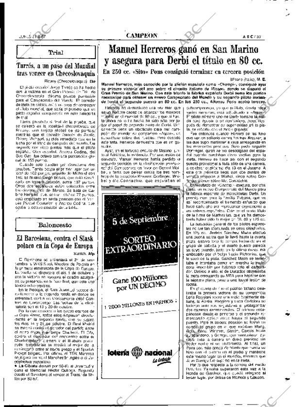 ABC MADRID 31-08-1987 página 55
