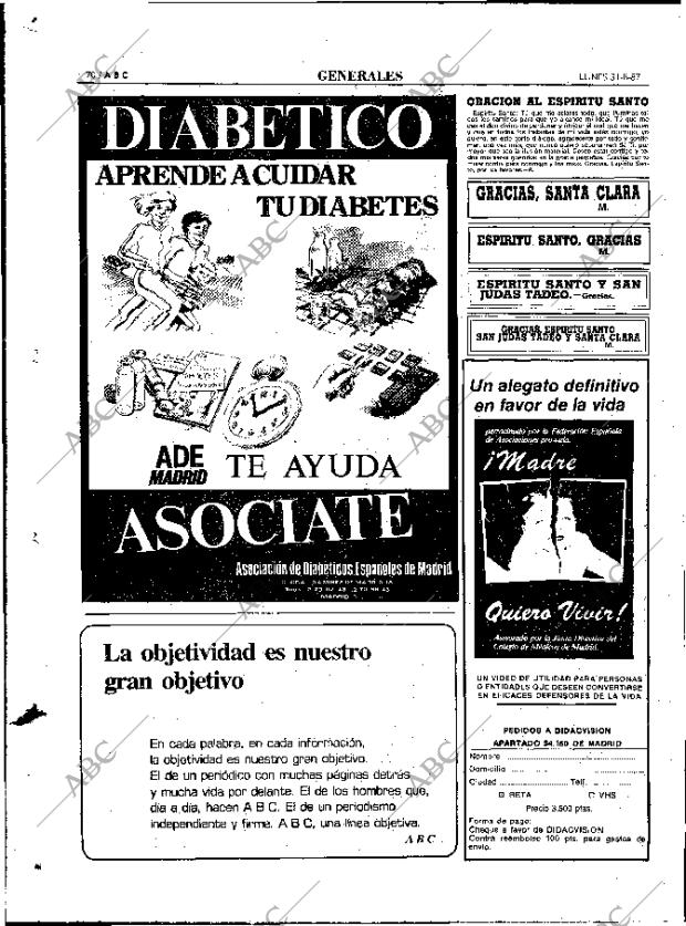 ABC MADRID 31-08-1987 página 70