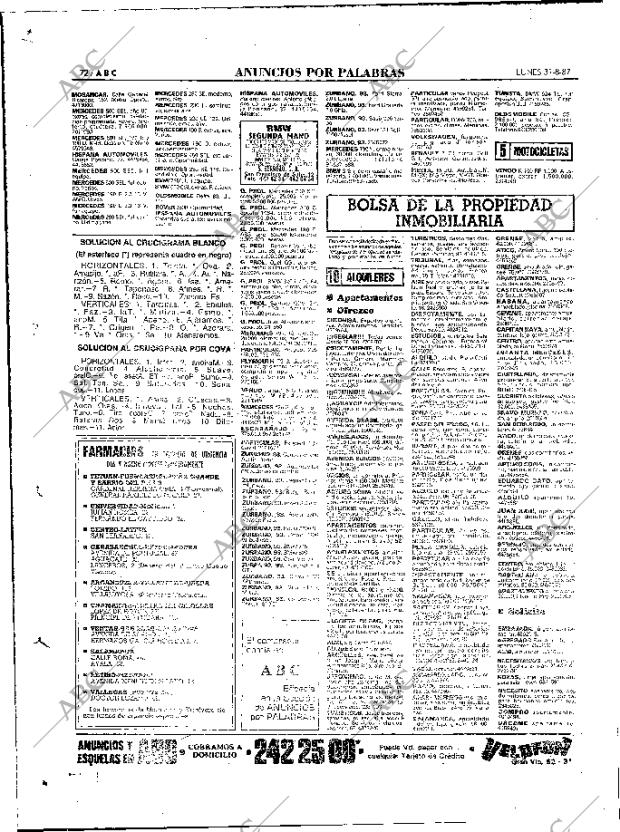 ABC MADRID 31-08-1987 página 72