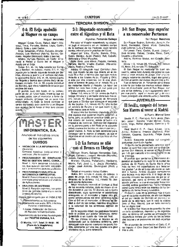 ABC SEVILLA 31-08-1987 página 46