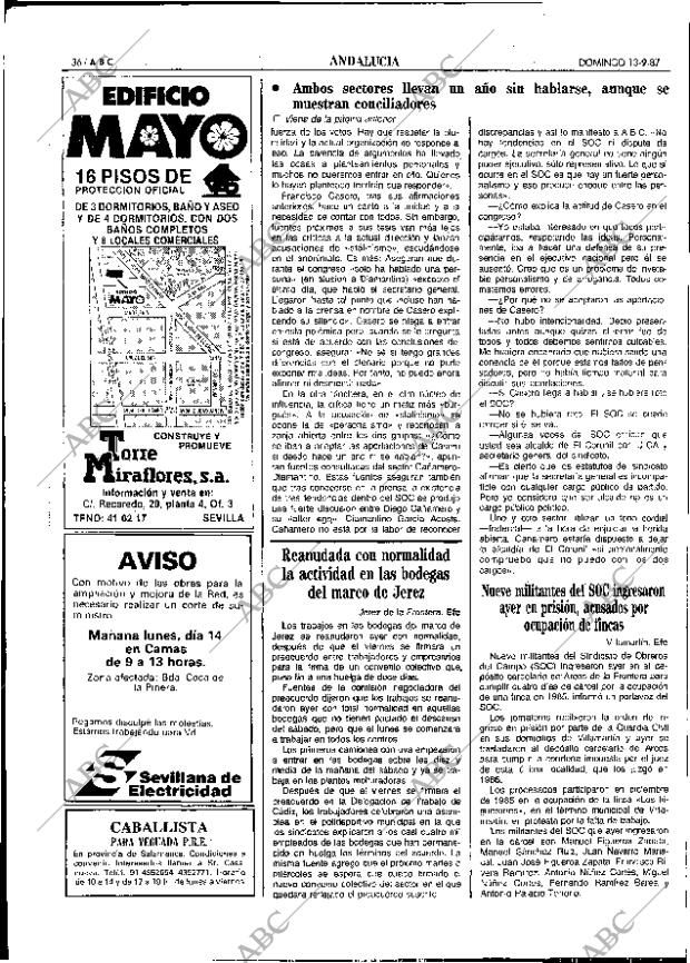 ABC SEVILLA 13-09-1987 página 36