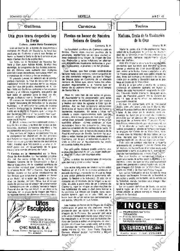 ABC SEVILLA 13-09-1987 página 43