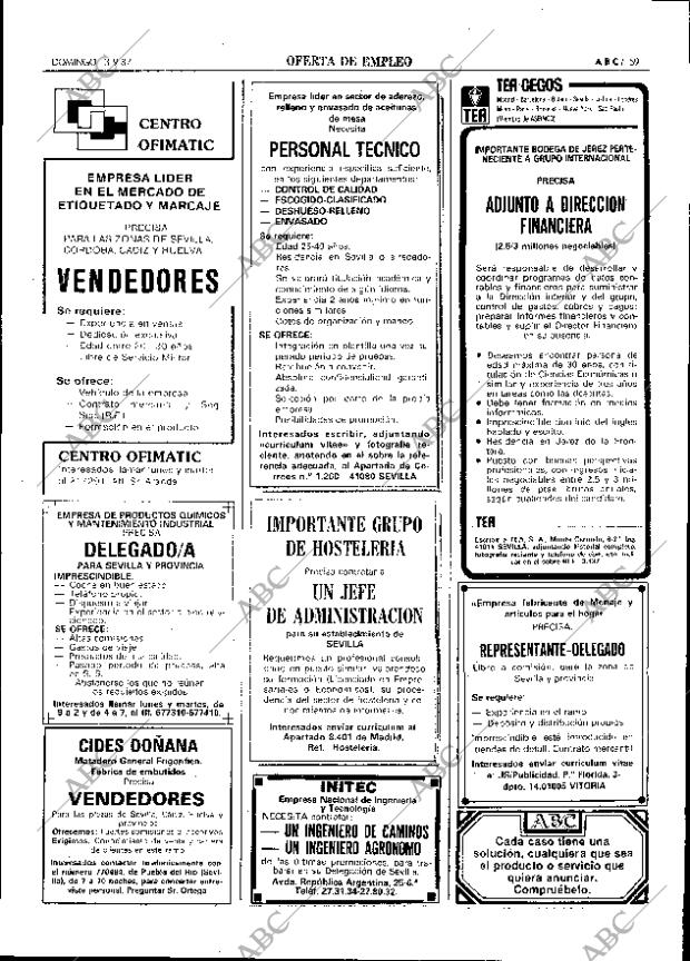 ABC SEVILLA 13-09-1987 página 59