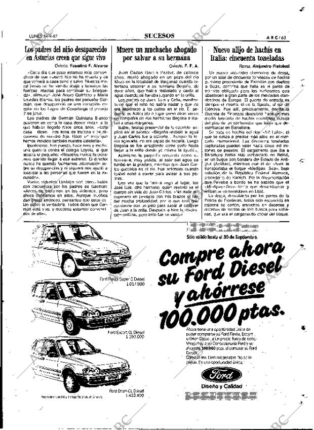 ABC MADRID 14-09-1987 página 63