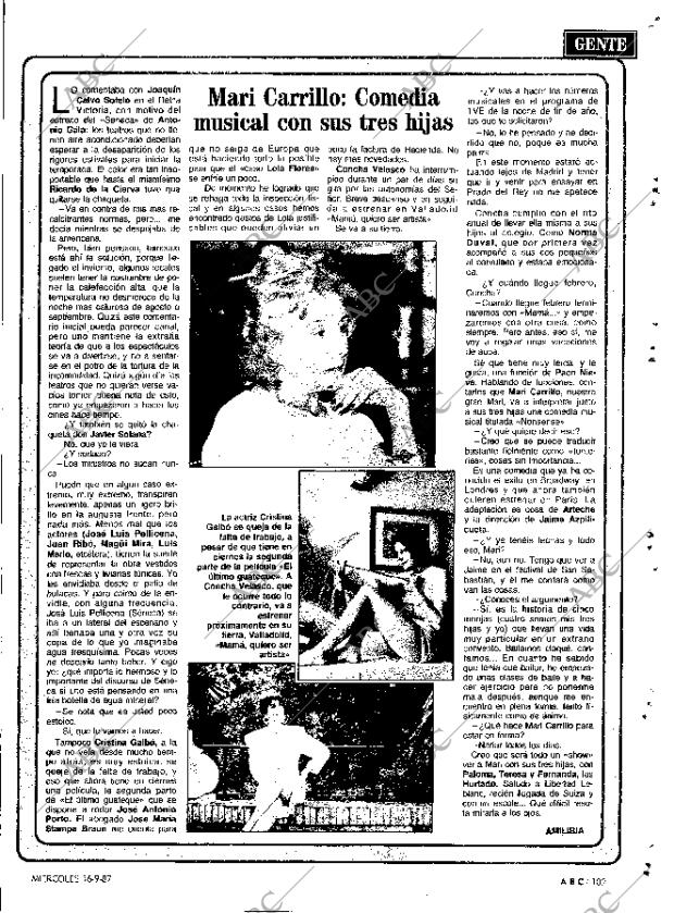 ABC MADRID 16-09-1987 página 109