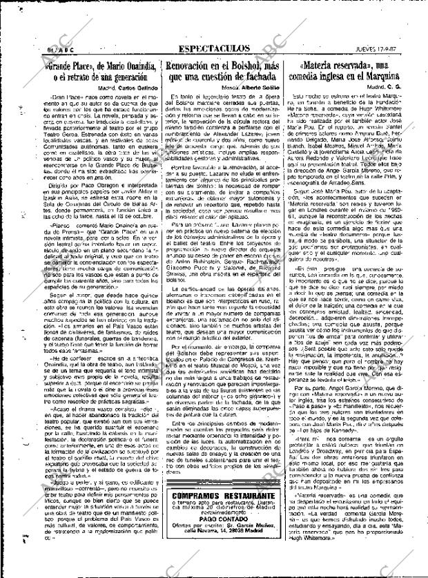 ABC MADRID 17-09-1987 página 84