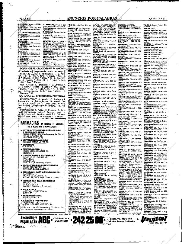 ABC MADRID 17-09-1987 página 98