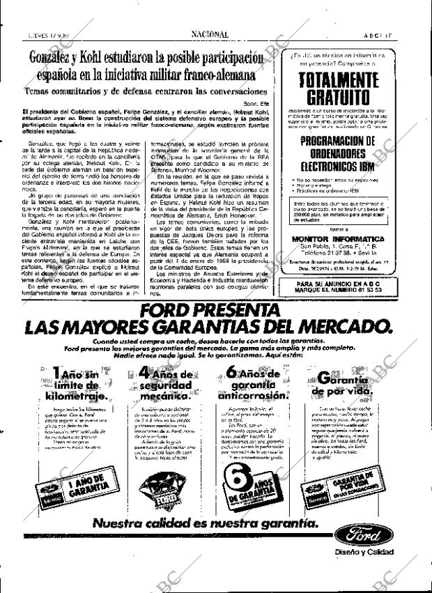 ABC SEVILLA 17-09-1987 página 17