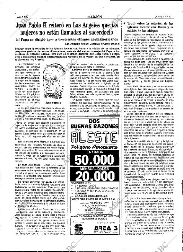 ABC SEVILLA 17-09-1987 página 22