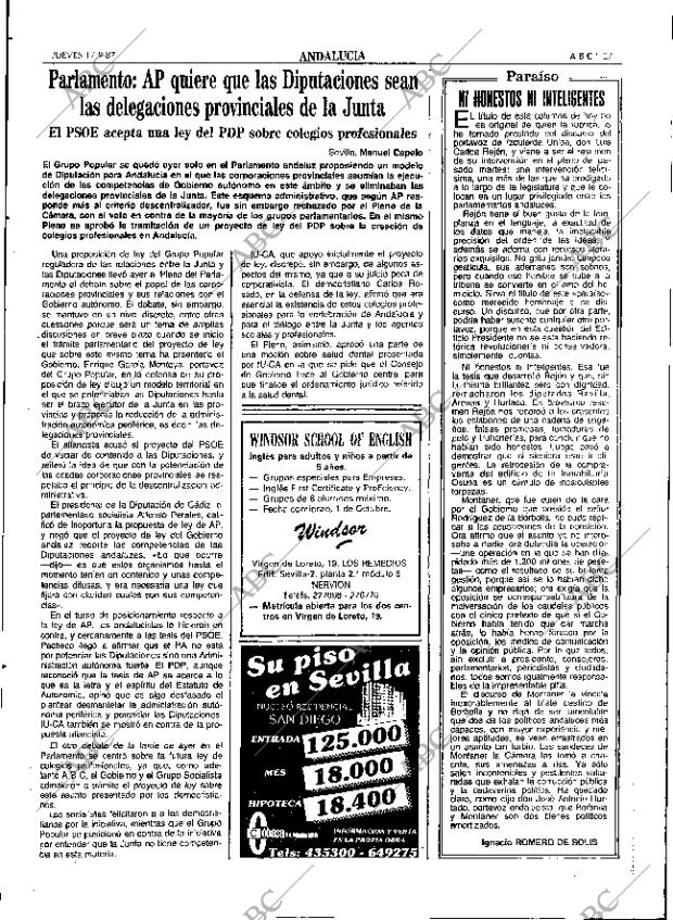 ABC SEVILLA 17-09-1987 página 27
