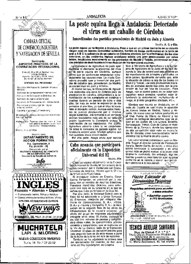 ABC SEVILLA 17-09-1987 página 30