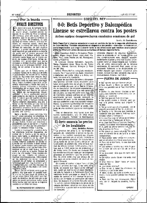ABC SEVILLA 17-09-1987 página 48