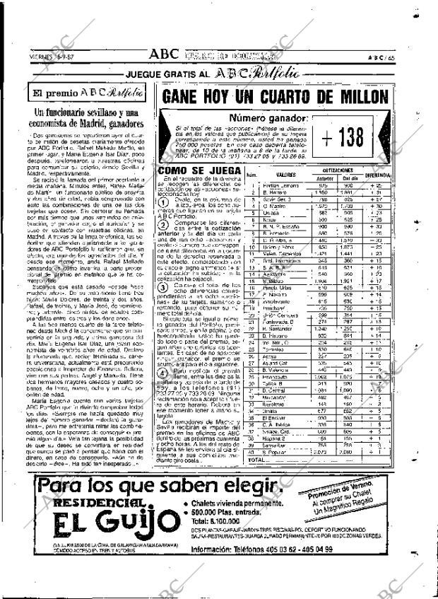 ABC MADRID 18-09-1987 página 65