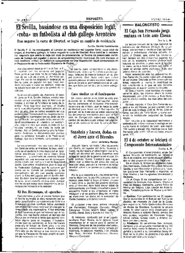ABC SEVILLA 18-09-1987 página 50