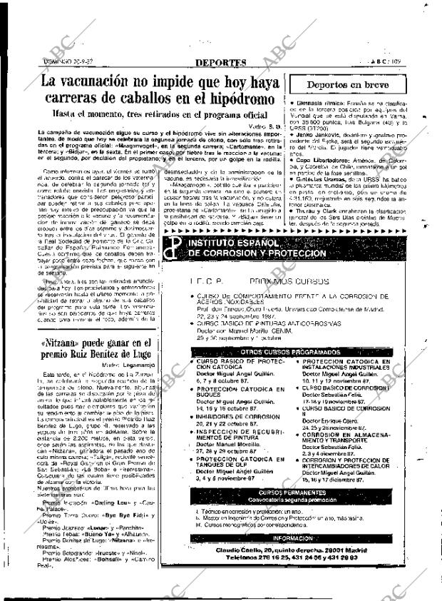 ABC MADRID 20-09-1987 página 109