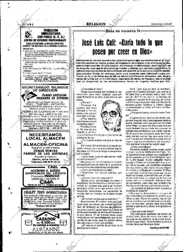ABC MADRID 20-09-1987 página 82