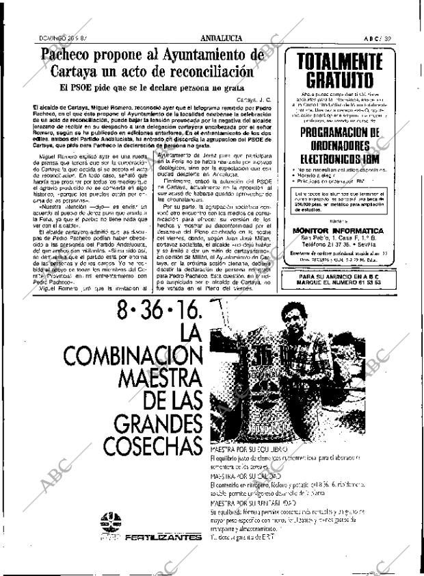 ABC SEVILLA 20-09-1987 página 39