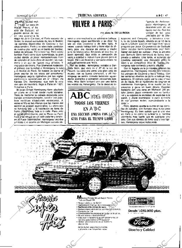 ABC SEVILLA 20-09-1987 página 47