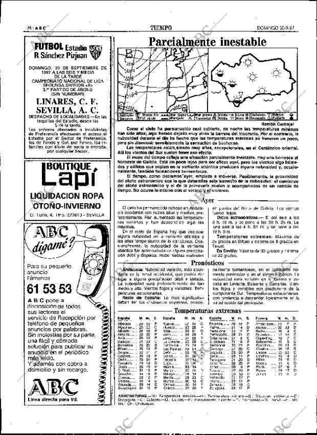 ABC SEVILLA 20-09-1987 página 48