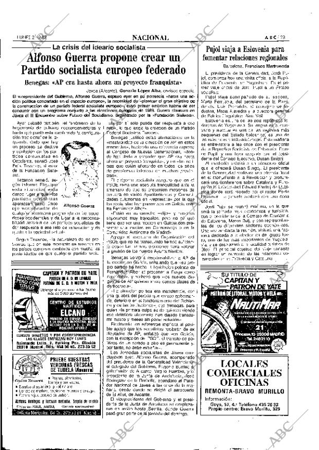 ABC MADRID 21-09-1987 página 23