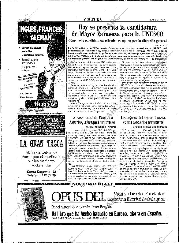 ABC MADRID 21-09-1987 página 42