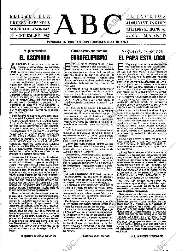 ABC MADRID 22-09-1987 página 3