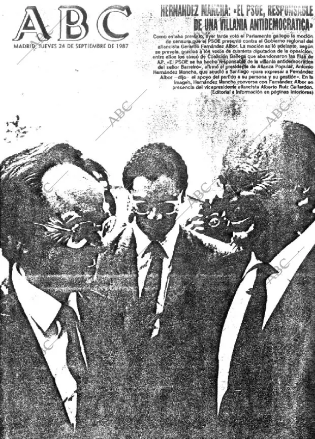 ABC MADRID 24-09-1987 página 1