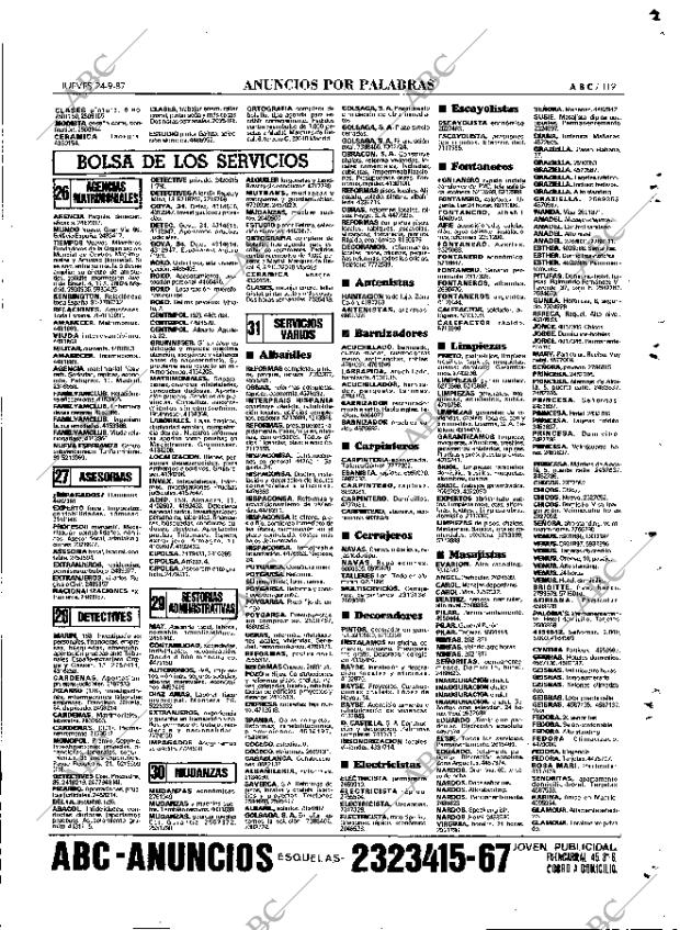 ABC MADRID 24-09-1987 página 119