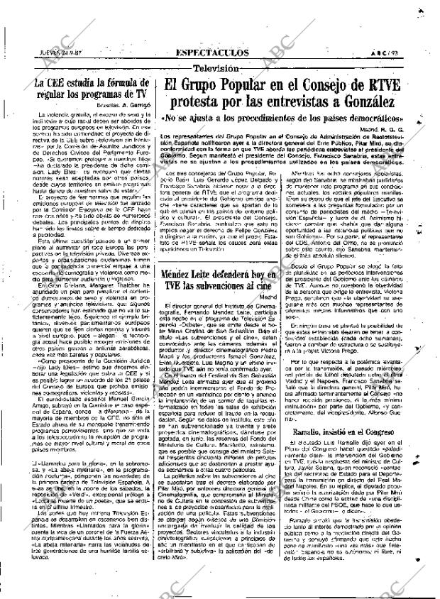 ABC MADRID 24-09-1987 página 93