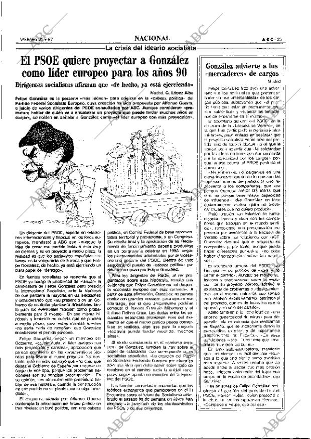 ABC MADRID 25-09-1987 página 25