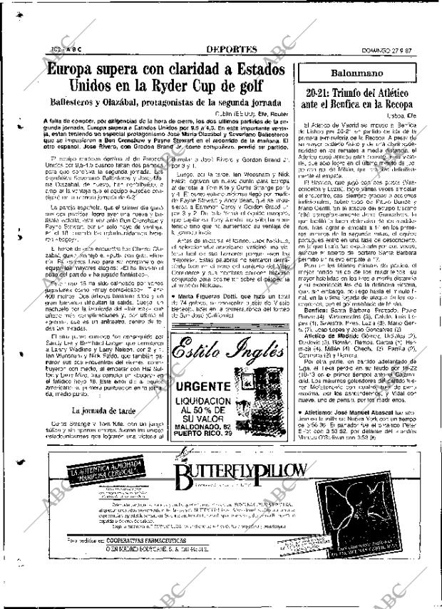 ABC MADRID 27-09-1987 página 102
