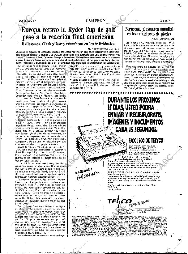 ABC MADRID 28-09-1987 página 91