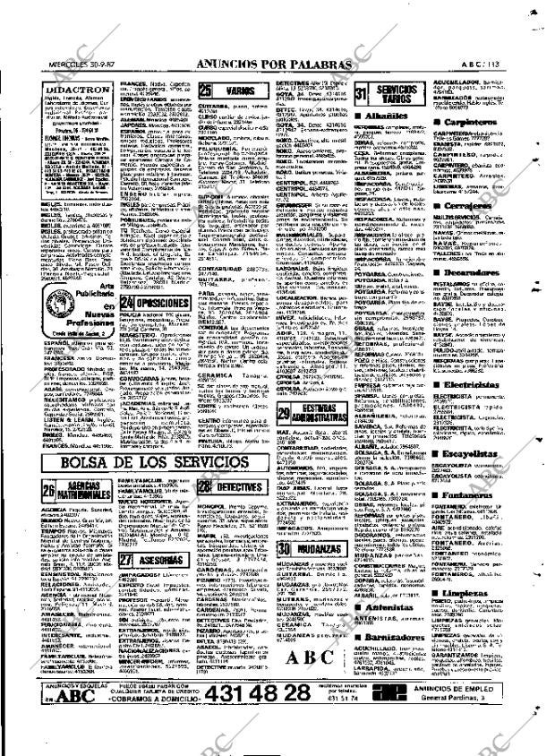 ABC MADRID 30-09-1987 página 113