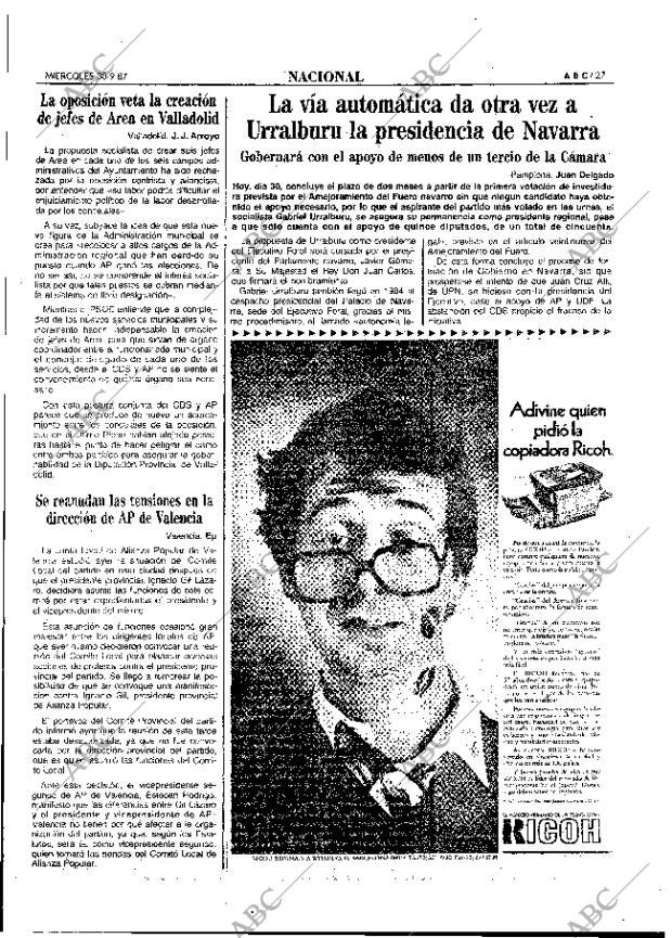 ABC MADRID 30-09-1987 página 27