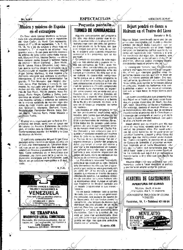 ABC MADRID 30-09-1987 página 88
